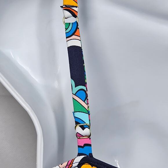 Tommy Bahama V-Neck Multicolored Paisley Tankini Top Size S/P - Picture 5 of 10